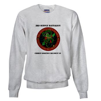 3SB - A01 - 03 - 3rd Supply Battalion with Text - Sweatshirt - Click Image to Close
